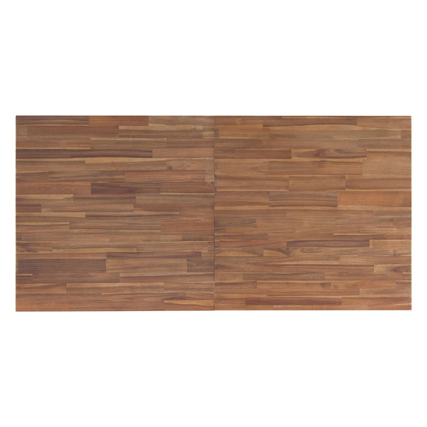 Bedford 75" Rect. Dining Table Square Legs In Brushed Brown 