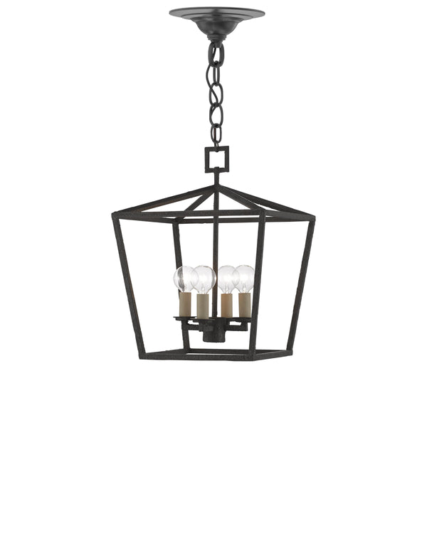 Denison Black Small Lantern In Molé Black