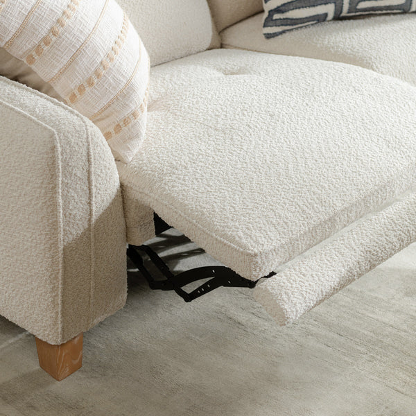 Conway Power Recliner Sofa with Dual Recline - Ivory