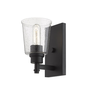 Bohin 1 Light Wall Sconce in Matte Black Finish
