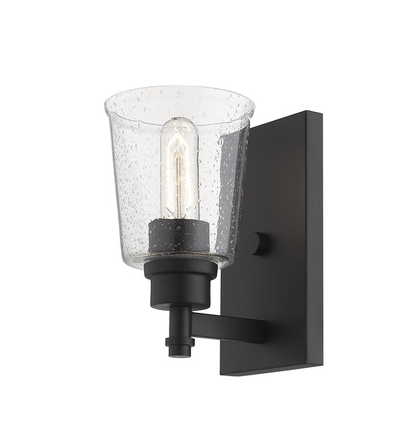 Bohin 1 Light Wall Sconce in Matte Black Finish