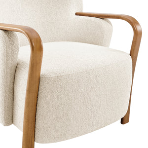 Tania Boucle Accent Arm Chair, Palladian Beige