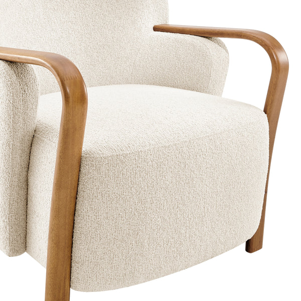 Tania Boucle Accent Arm Chair, Palladian Beige