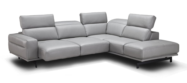 Rayan Light Grey Sectional in Right Facing