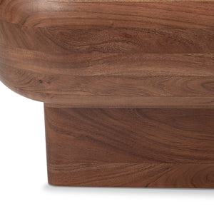 Craig Solid Wood Rectangle Coffee Table - Acorn Brown
