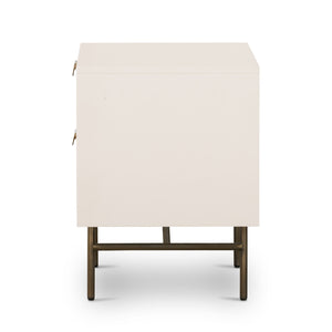 Luella Nightstand In Matte Alabaster
