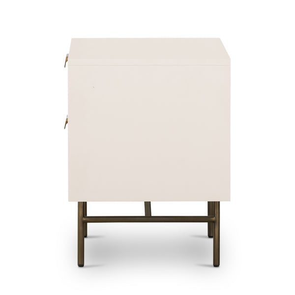 Luella Nightstand In Matte Alabaster