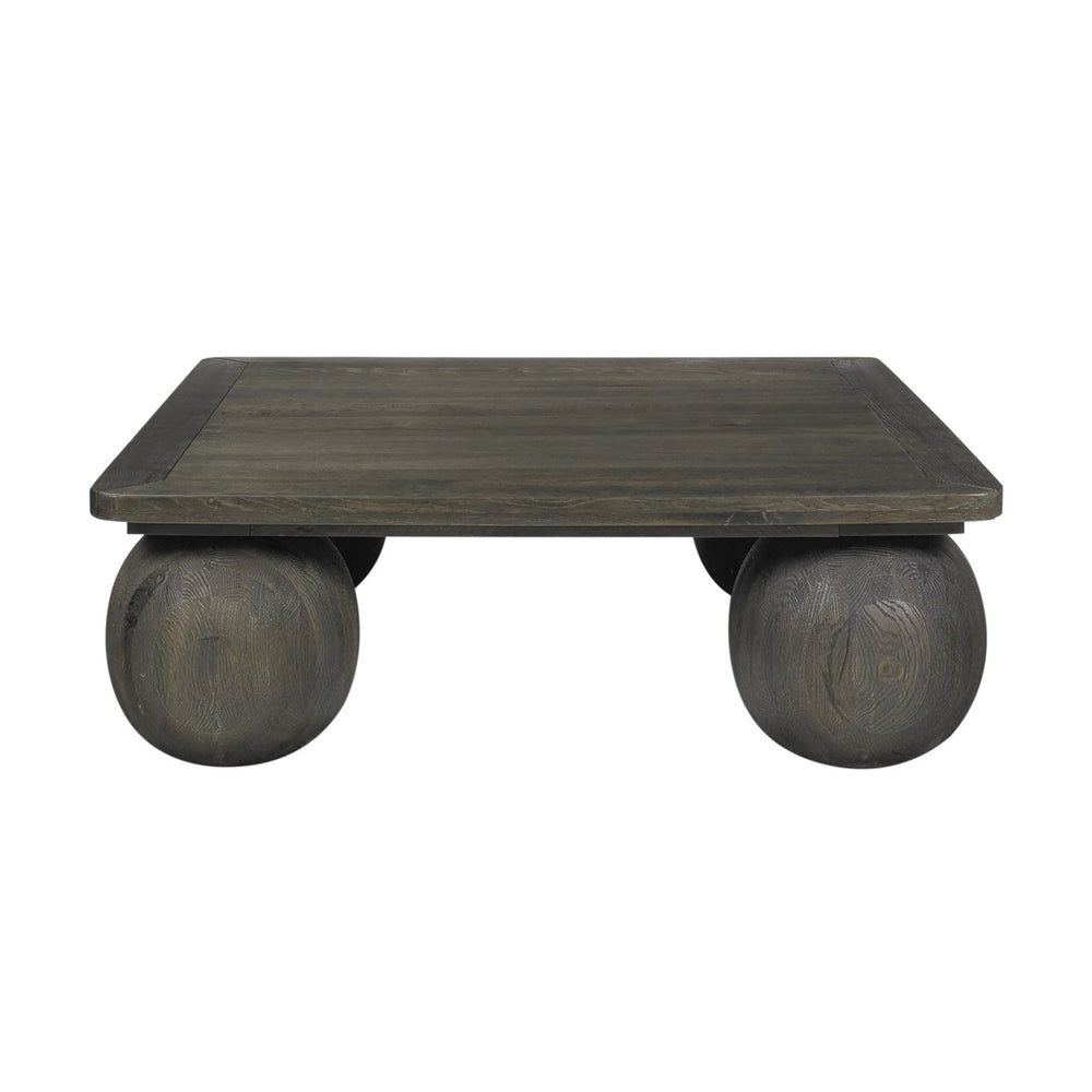 Redondo Solid Wood Square Coffee Table - Dark Brown