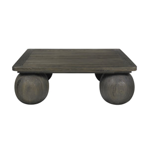 Redondo Solid Wood Square Coffee Table - Dark Brown