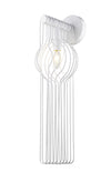 Contour 1 Light Wall Sconce in White Finish