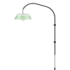 Cuna Mint Green 1-Light Wall Lamp with Black Wall Hanger
