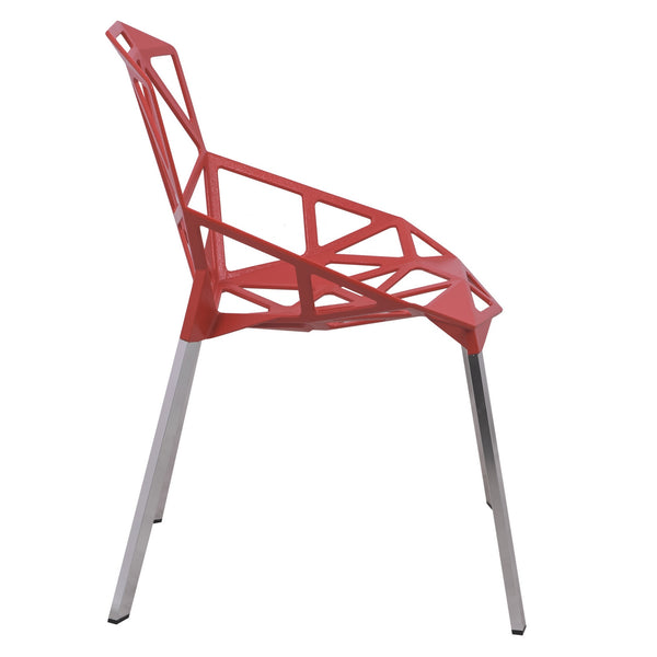 ANKST PAINTED IRON CHAIR - RED