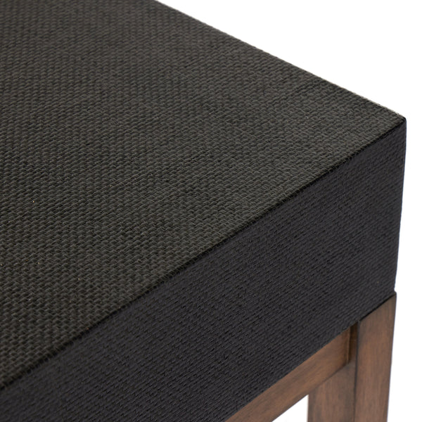 Fiona Desk In Black Raffia