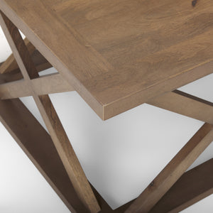 Forsey 48.0L x 28.0W x 17.5H Medium Brown Rectangle Coffee Table