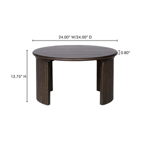 Moe's Penny Nesting Coffee Table in Dark Brown Oak