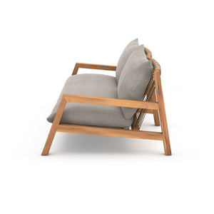 Soren Outdoor Sofa In 95" In Stone Grey