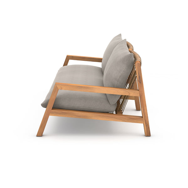 Soren Outdoor Sofa In 95" In Stone Grey