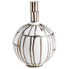 Risse Vase in Ebony and White