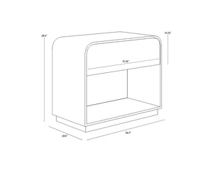 ALGARVE NIGHTSTAND - GREY