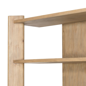 Edmund Bookcase In Smoked Pine