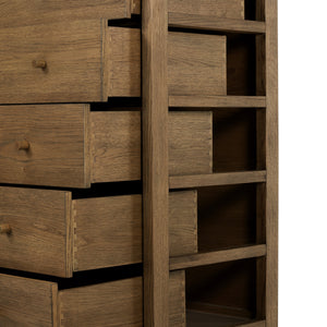 Meadow 5 Drawer Dresser In Tawny Oak