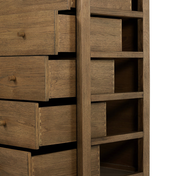 Meadow 5 Drawer Dresser In Tawny Oak