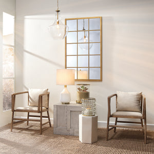 Porto Ceramic Indoor/Outdoor Side Table-Small, White