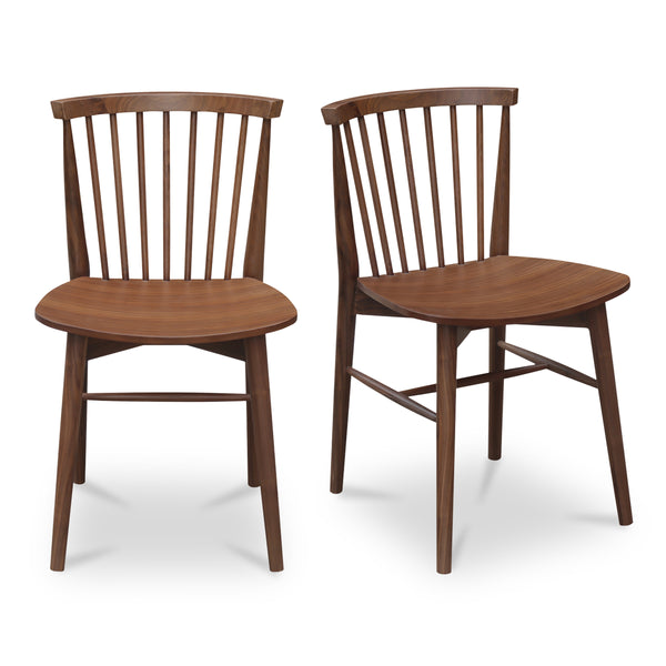 Moe's Marley Dining Chair Walnut Set of 2