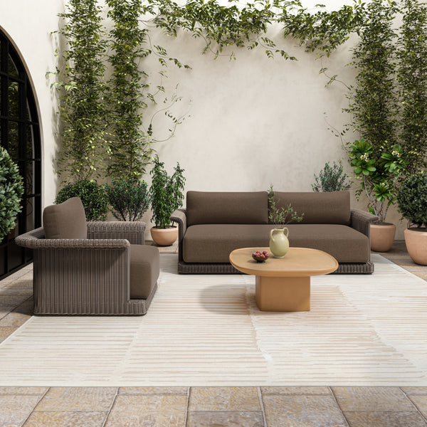 Moe's Meredith Outdoor Sofa Brown