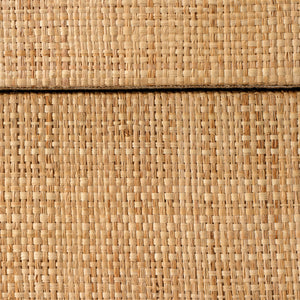Montecito 1-Drawer Raffia Side Table
