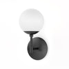 Sunset Sconce In Black Gunmetal-Opal Matte Glass