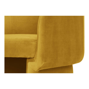 Moe's Franco Mustard Curved Chair
