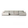 Colt 3-Piece U Sectional - Aldred Silver