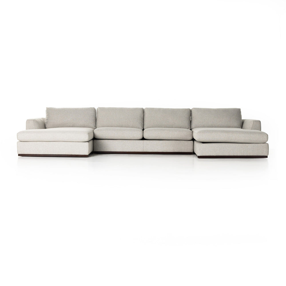 Colt 3-Piece U Sectional - Aldred Silver