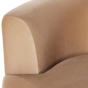 Deandra Tete A Tete Chaise In Surrey Camel