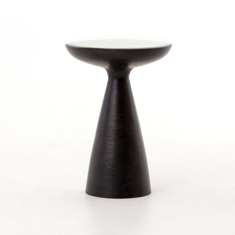 Marlow Mod Pedestal Table-Brushed Bronze