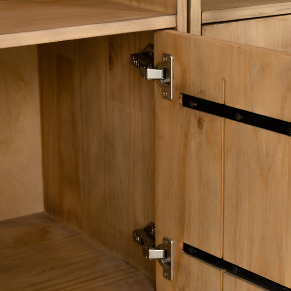 Bane Triple Bookshelf W/ Ladder In Smoked P