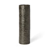 Kona III Large Black/Gold Cylindrical Ceramic Vase