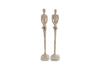Skinny Male and Female Sculpture, Roman Stone, XS