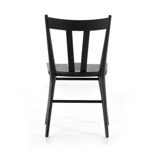 Gregory Dining Chair In Black Oak