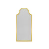 PAGODA STYLE FLOOR MIRROR WITH GOLD LEAF FRAME