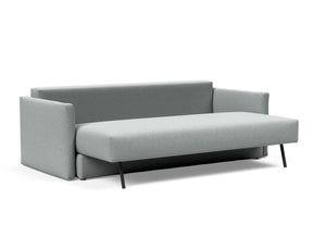 TRIPI QUEEN SLEEPER SOFA W/ARMS in MELANGE GREY FABRIC 538