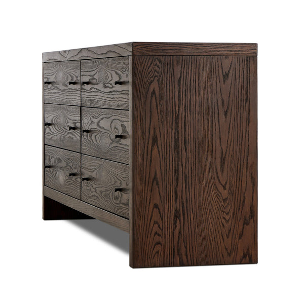 Torrington 6 Drawer Dresser In Umber Oak