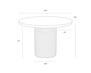RIVA DINING TABLE - 43"