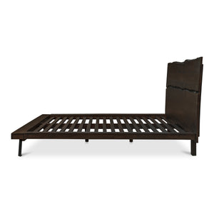 Moe's Madagascar King Platform Bed in Dark Brown