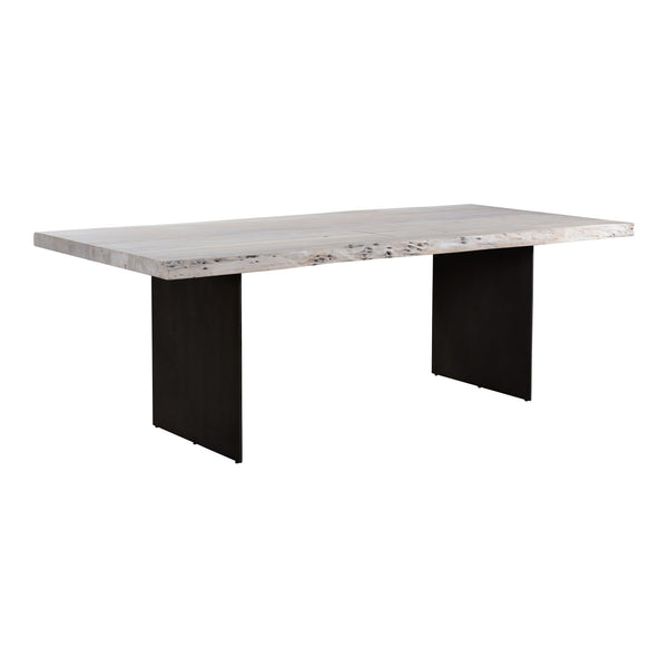 Evans Dining Table in White Acacia Wood