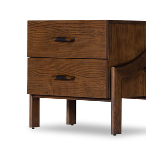 Halston Nightstand In Terra Brown Ash