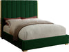 Janie Full Bed In Green Velvet