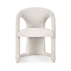 Archie Upholstered Dining Chair in Birch Cream