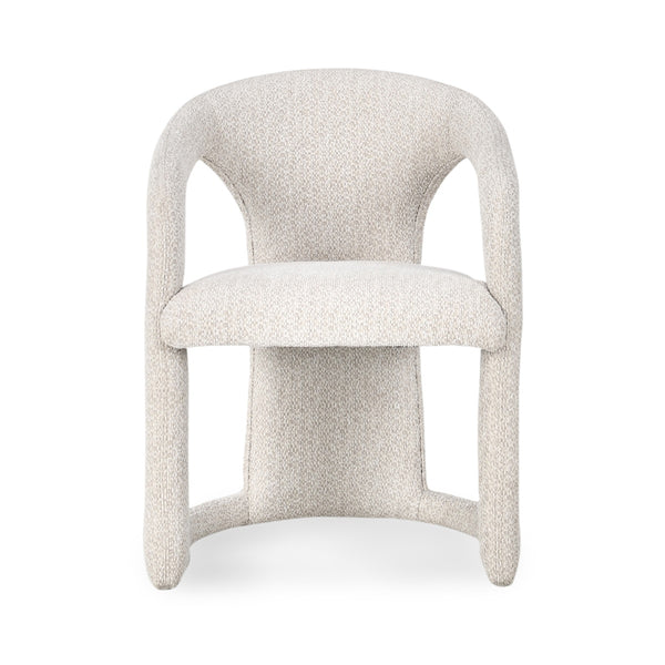Archie Upholstered Dining Chair in Birch Cream